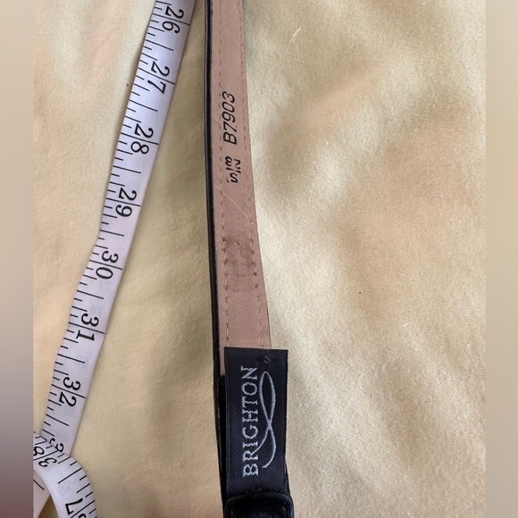 Brighton Black and Brown Belt with Silver Buckle - Picture 5 of 5